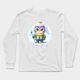 I love skiing Long Sleeve T-Shirt